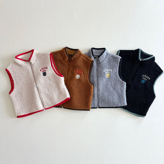 Smile Fleece Vest