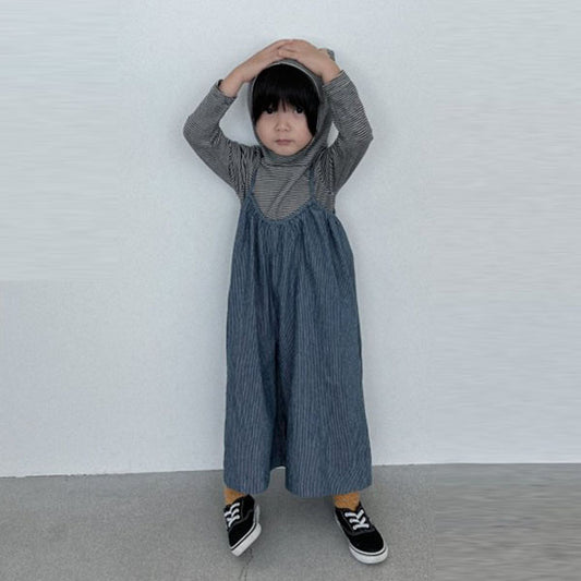 Stripe Denim Overall