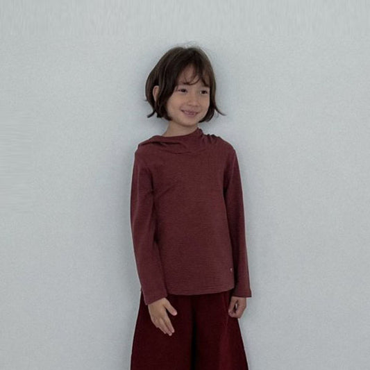 Stripe Hoodie Embroidered Tee