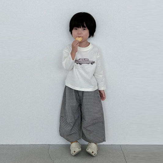 Check Raw Denim Pants