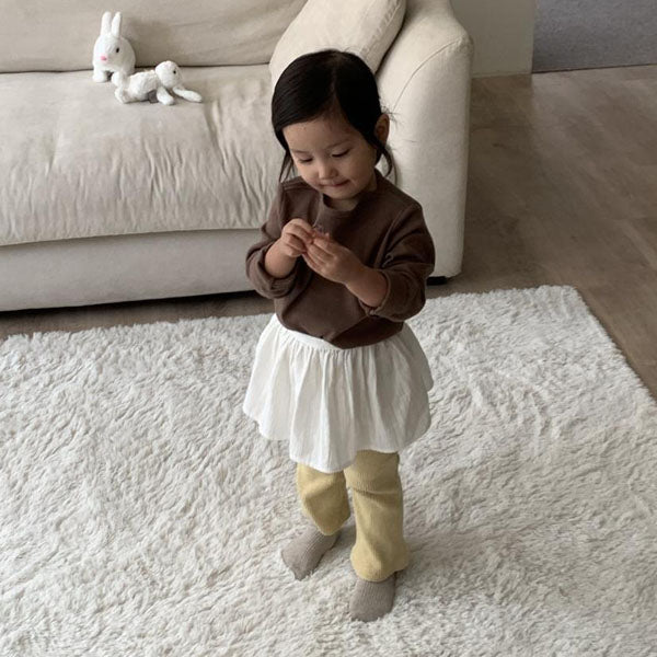 Falda cruzada de algodón