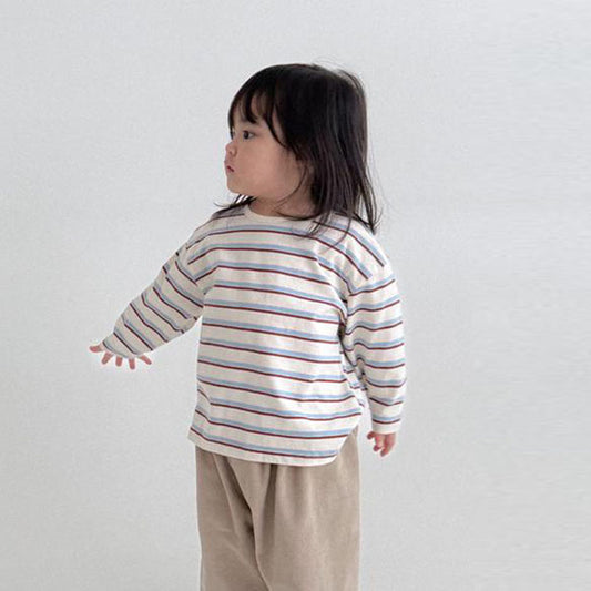 (Bebe) Stripe Boxy Tee