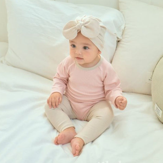 Pudding Modal Ribbed Suit Set