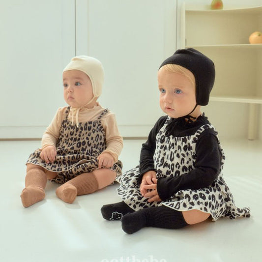 Leopard Pleated Bloomer Set