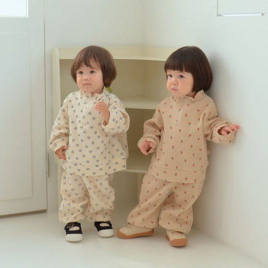 Sweet Waffle Anorak Set