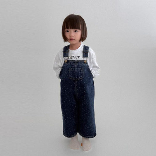 Round Denim Overalls
