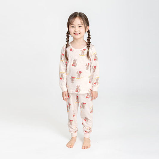 9/10 Length Modal Slub - Strawberry Rabbit