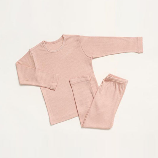 9/10 Length Modal Ribbed - Peach