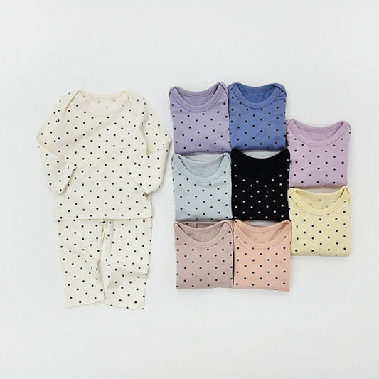 Autumn Dot Vest Baby Set