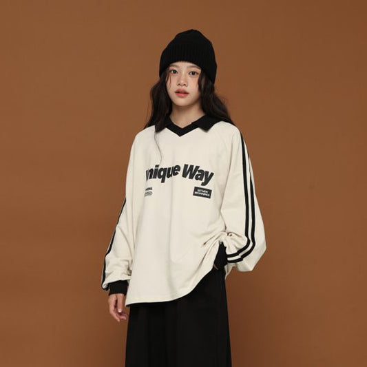 Unique Collar Track Tee