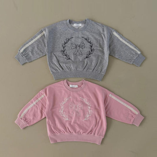 Ribbon Lace Sweatshirt