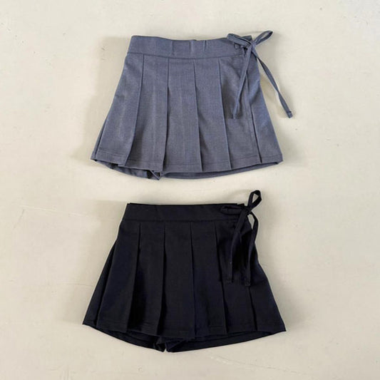 Pleated Ribbon Culottes
