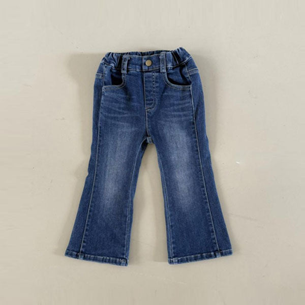 Pantalones vaqueros de corte acampanado cepillados