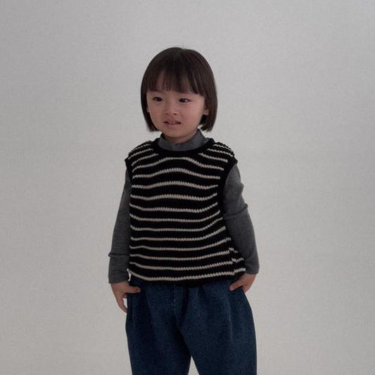 (Bebe) Stripe Knit Vest