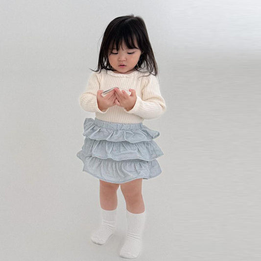 (Bebe) Layered Skirt (Flower)