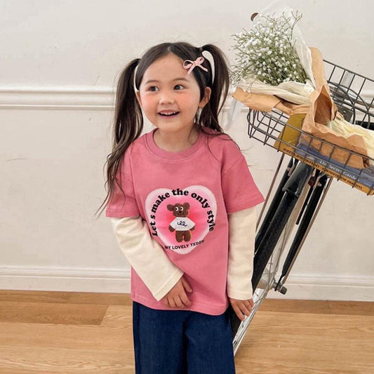 Camiseta de capas de oso de lana