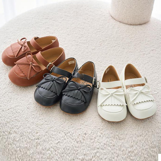 A063 Mustache Ribbon Loafers