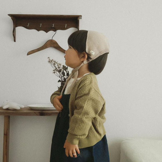 Cárdigan de punto castaño