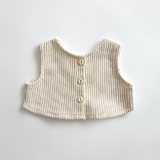 Embroidered Bear Reversible Vest
