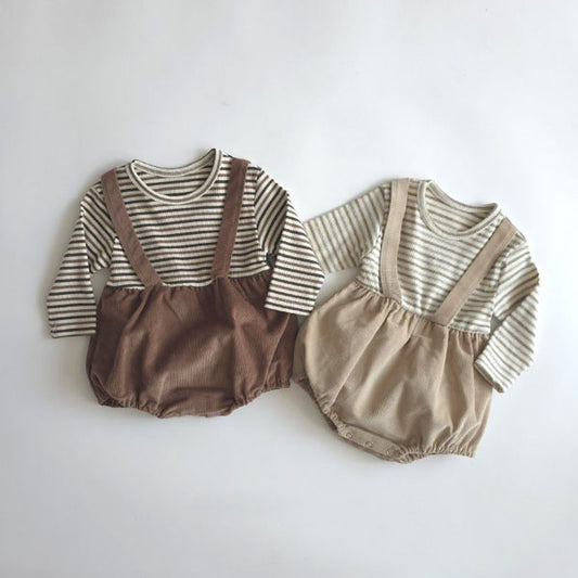 Corduroy Overall Suit