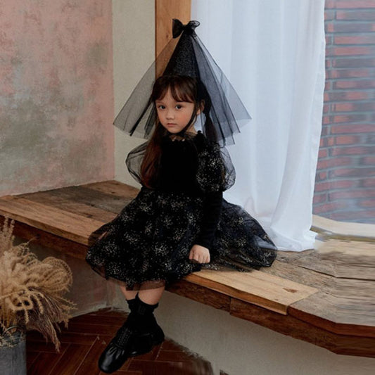 Pearl Beads Tulle Dress