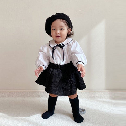 Rerun Pintuck Suit Girl (Ribbon Brooch Set)