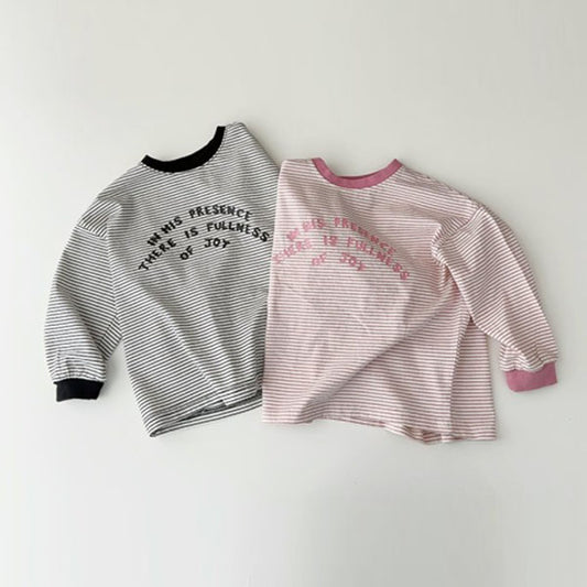 Cuff Printed Stripe Tee