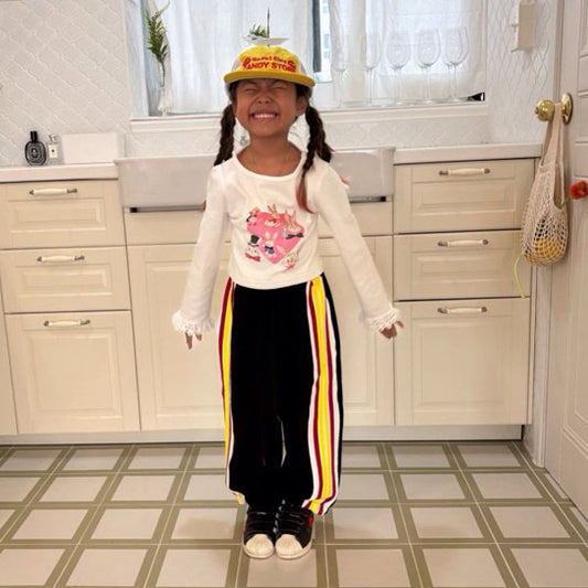 Red-Yellow Stripe Joggers