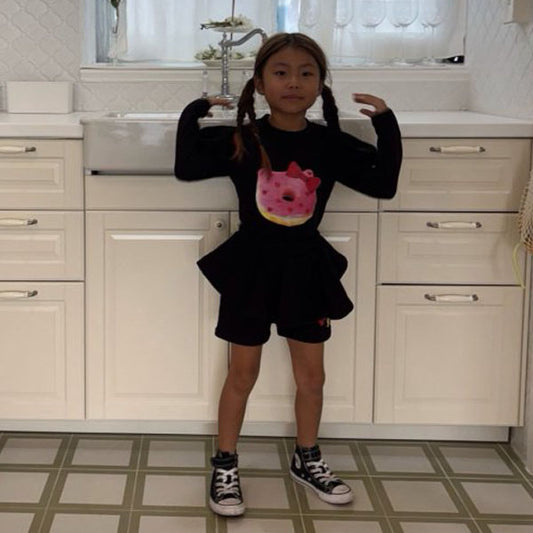 Two Ribbon Skirt Pants