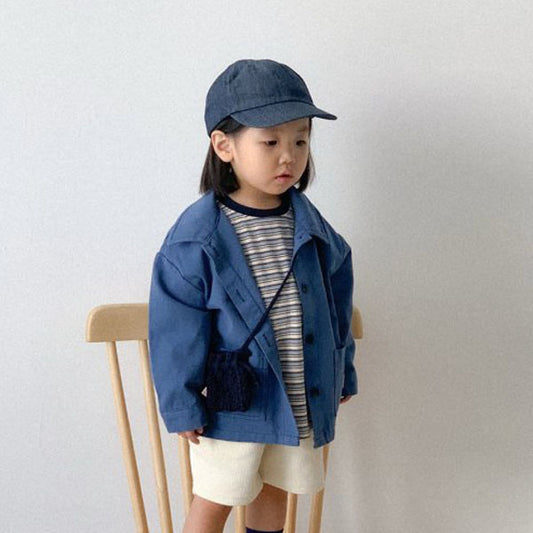 Color Block Work Jacket