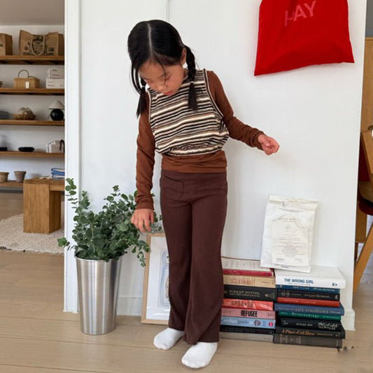 Pom-Pom Ribbed Pants