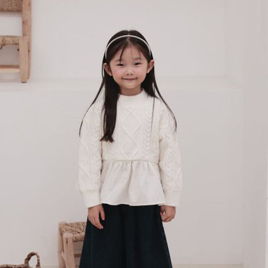 Twisted Frill Knit Tee