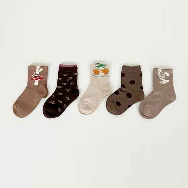 Fox Cherry Socks Set