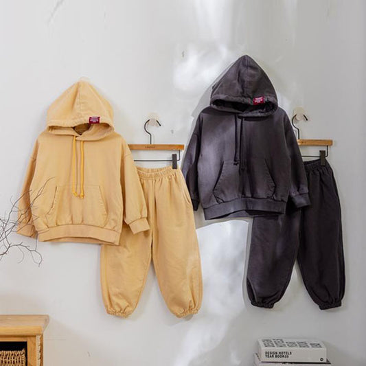 TEE3110 Washed Hoodie Set