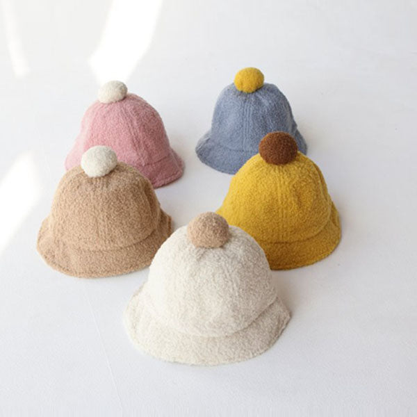 Fleece Pom Bucket Hat