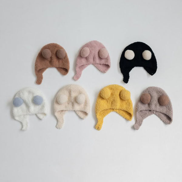 Fleece Double Pom Bonnet