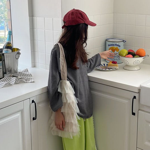 Striped Loose Boxy T-Shirt