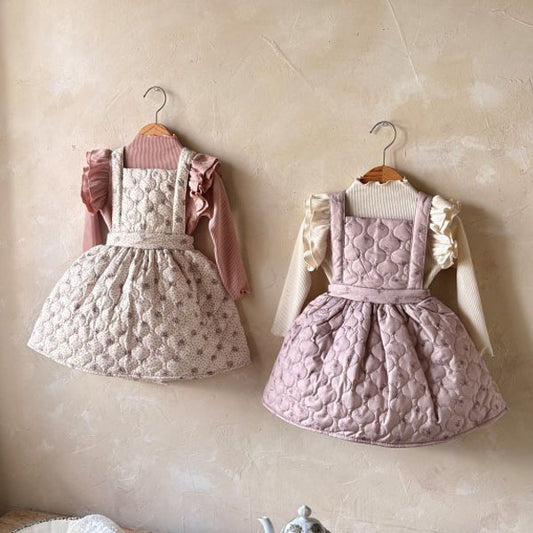 Jennie Quilted Suspender Skirt