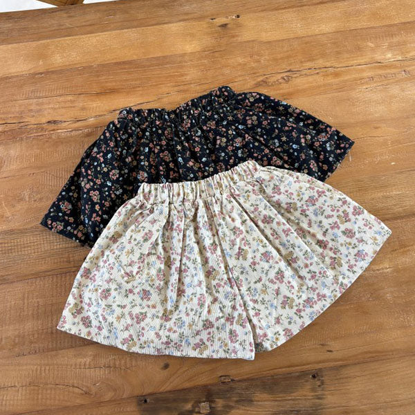Floral Skirt Pants