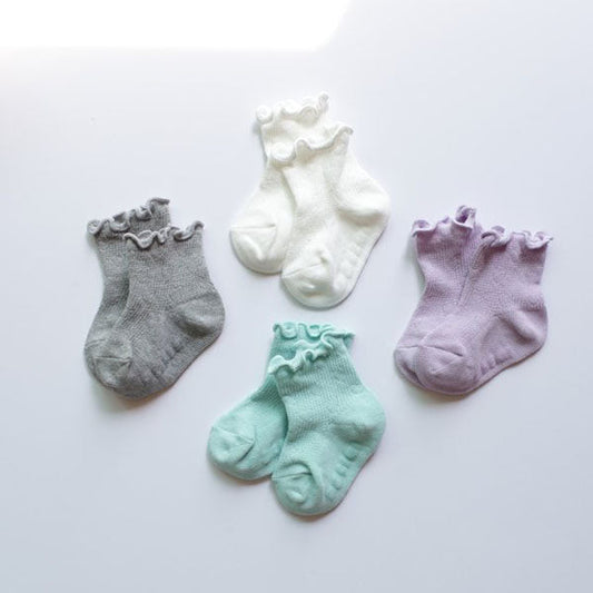 Heart Mesh Socks (4P)