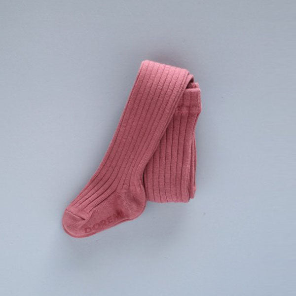Ribbed Tights Raspberry (1P)