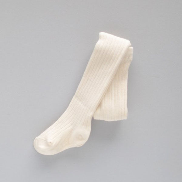 Ribbed Tights Cream (1P)