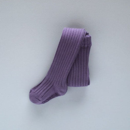 Ribbed Tights Purple (1P)