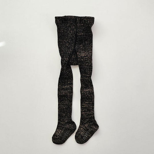 Glitter Tights Gold Black (1P)