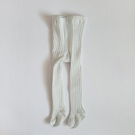 Glitter Tights Silver White (1P)