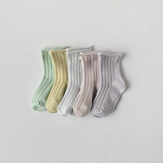 Glitter Pastel Socks (5P)