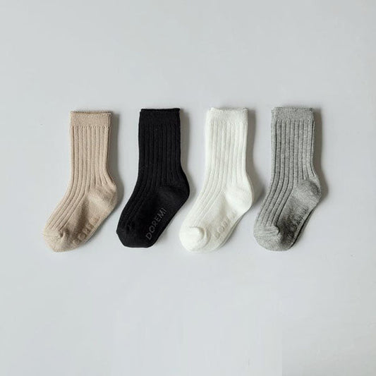 Basic Rib Socks (4P)