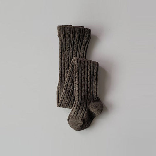 Cable Tights Brown (1P)