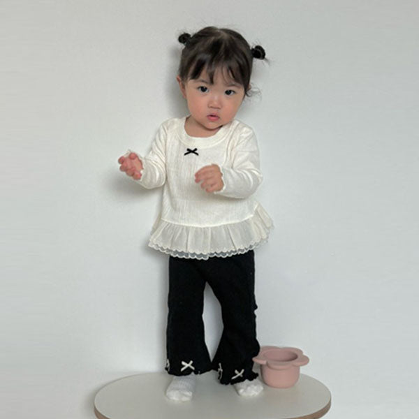 Ribbed Bootcut Pants