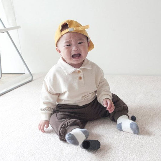 Plain Collar T-shirt